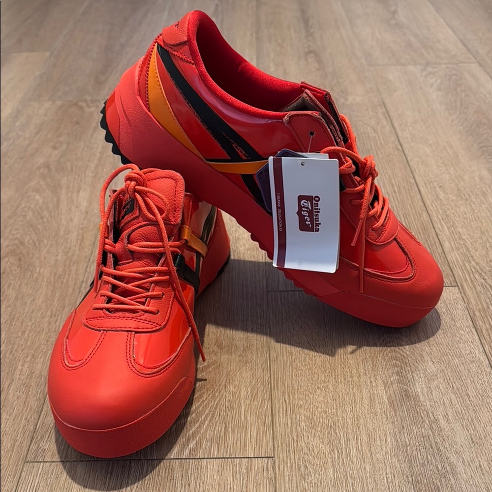 Onitsuka Tiger by Asics Red and Black Athletic Shoes